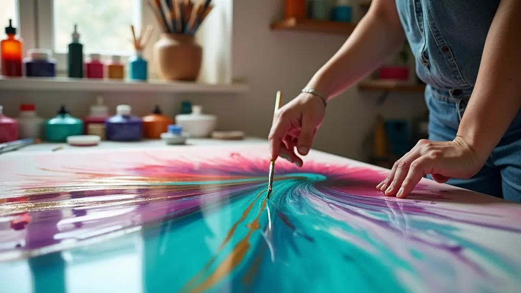 Acrylic Paint Pouring Unleashes Creative Freedom