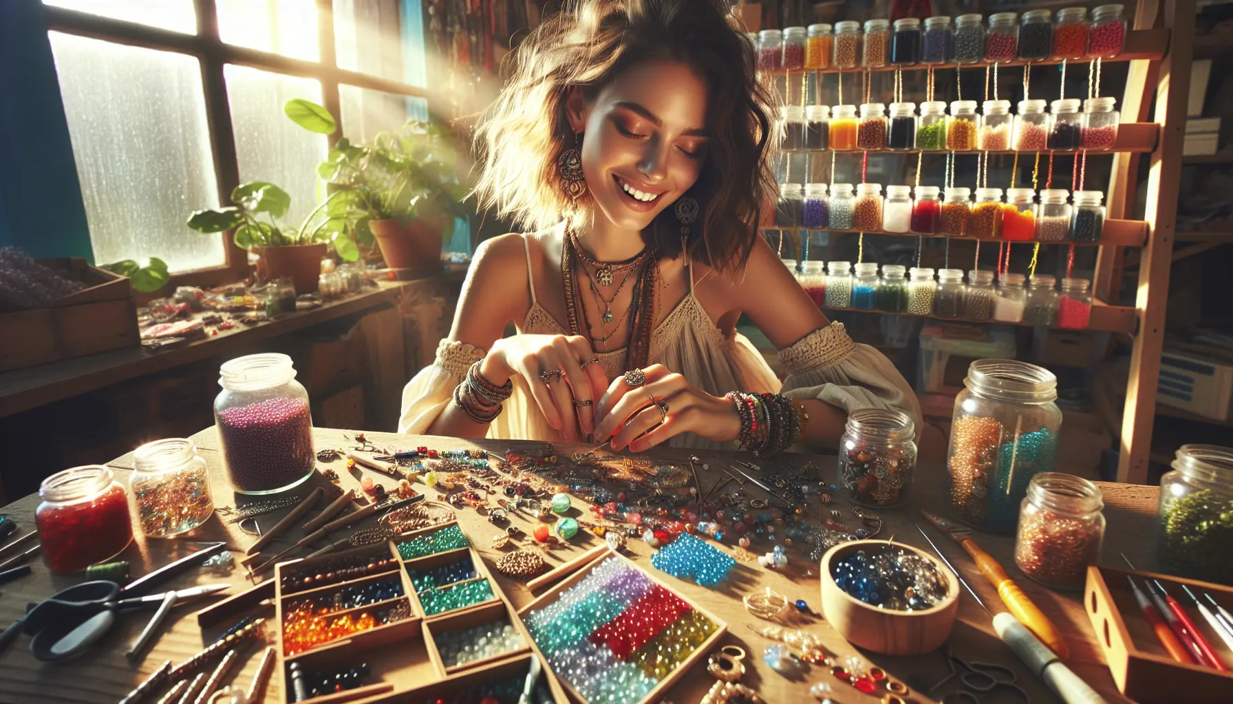 Beaded Earrings Spark Joy In Creative Crafting