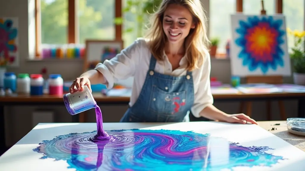 Beginner Paint Pouring Brings Joy and Creativity to Life