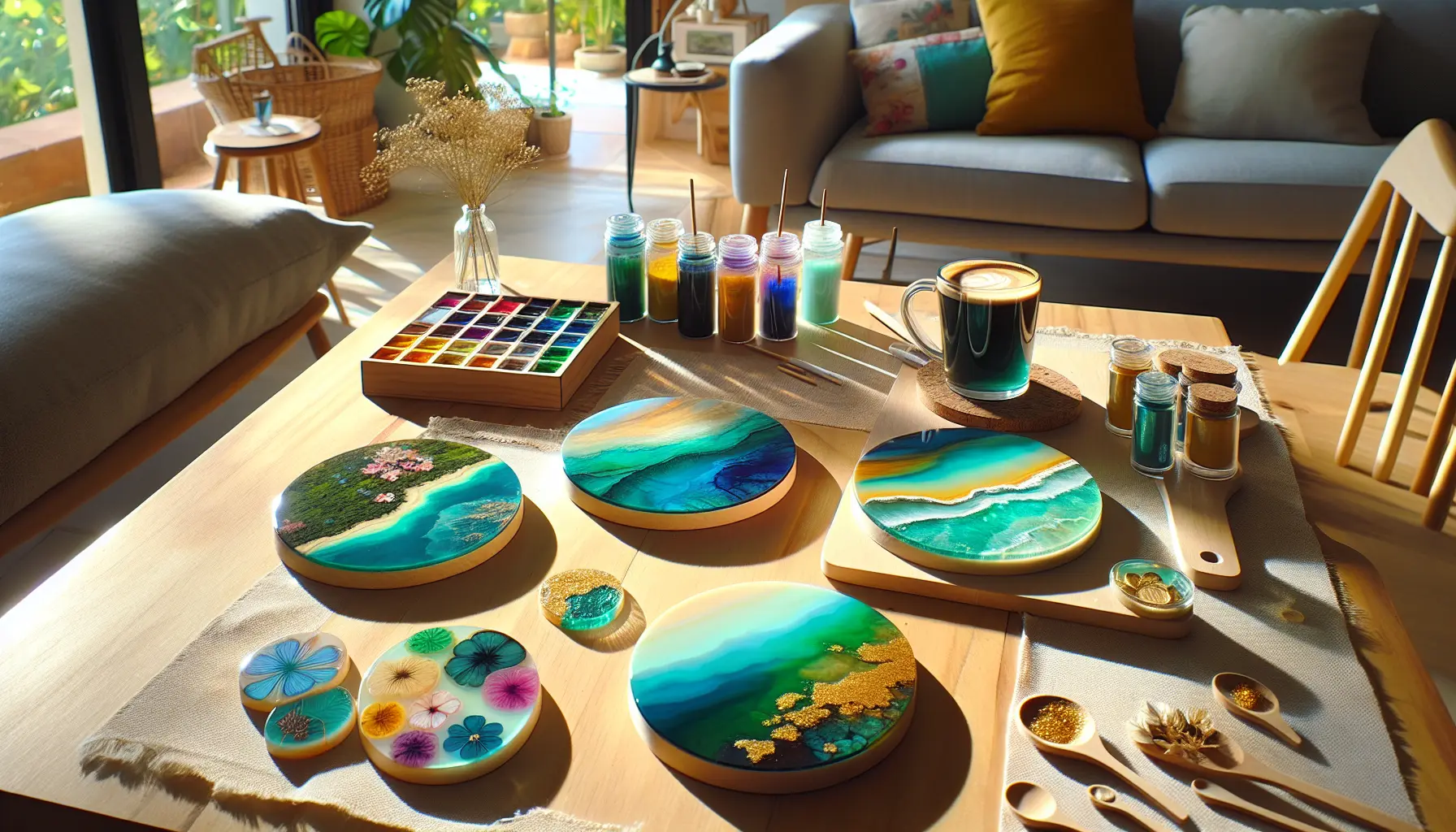 Epoxy Resin Coasters Spark Creative Joy