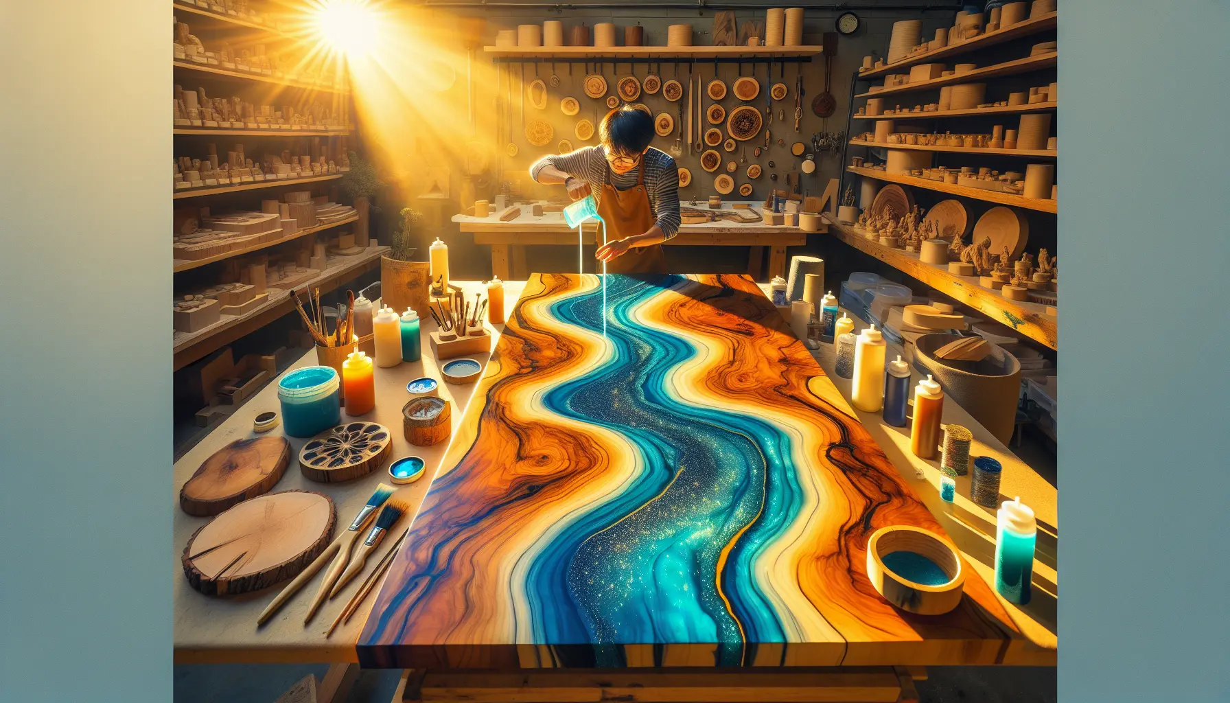 Epoxy Resin With Wood Sparks Creative Joy