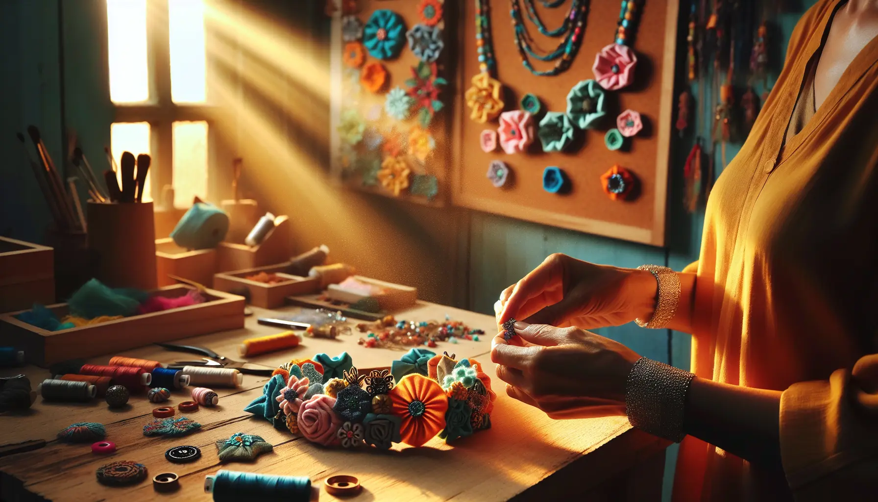 Fabric Jewelry Crafting Sparks Creative Joy