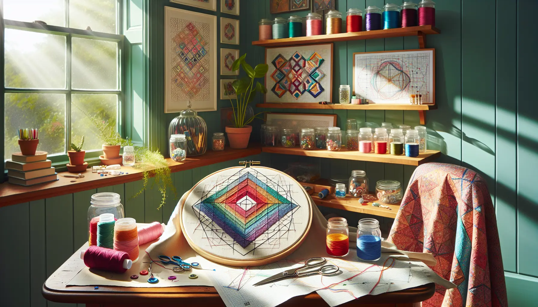 Geometric Embroidery Patterns Spark Joy And Creativity