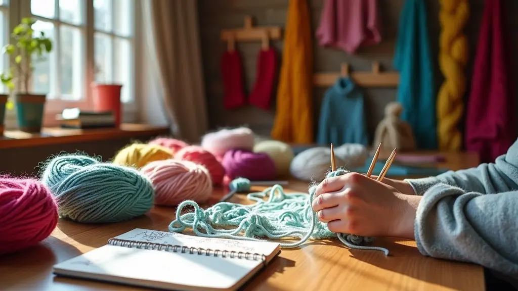 Knitting With Different Yarns Sparks Creative Joy