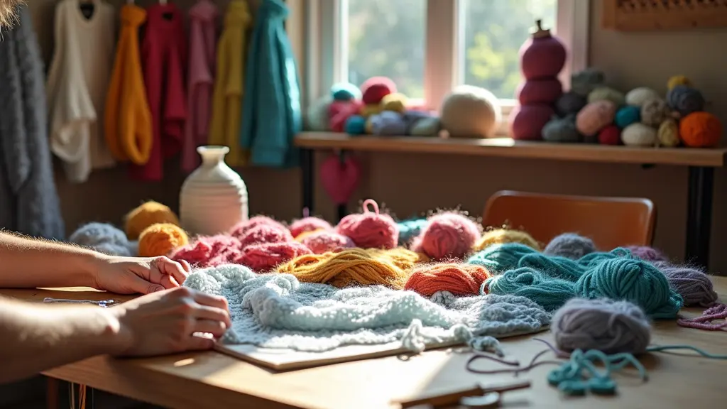 Knitting With Different Yarns Sparks Creative Joy