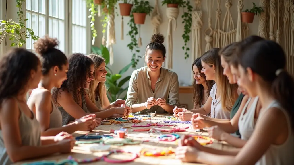 Macrame Community Delights in Joyful Creativity