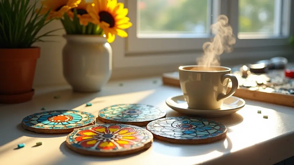 Mosaic Tile Coasters Bring Joy and Creativity to Home Decor