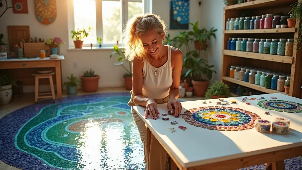 Mosaic Tile Flooring Brings Joy Through Creative Expression