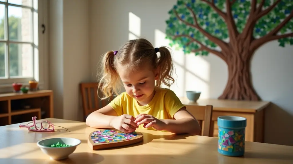 Mosaic Tile Projects for Kids Bring Colorful Creations to Life