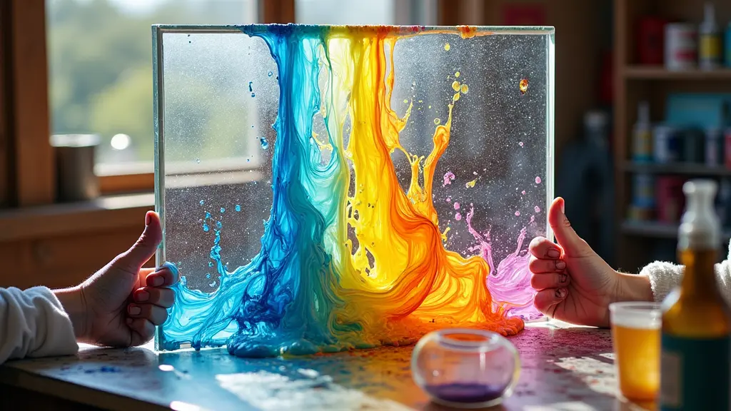 Paint Pouring on Glass: A Joyful and Creative Experience