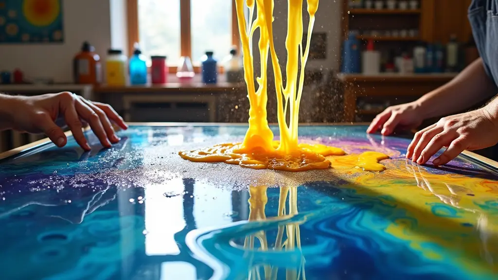 Paint Pouring on Glass: A Joyful and Creative Experience