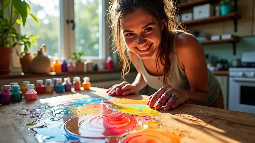 Paint Pouring on Wood: Unlocking Creative Expression