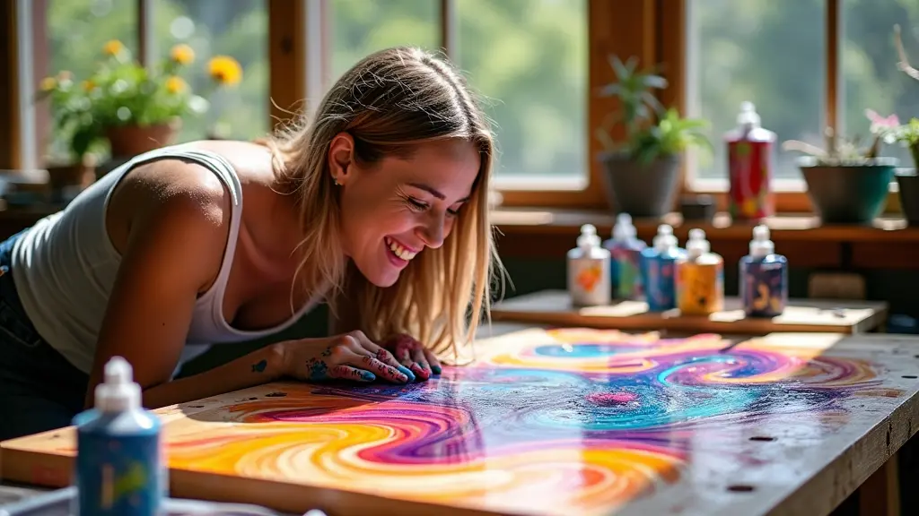 Paint Pouring on Wood: Unlocking Creative Expression