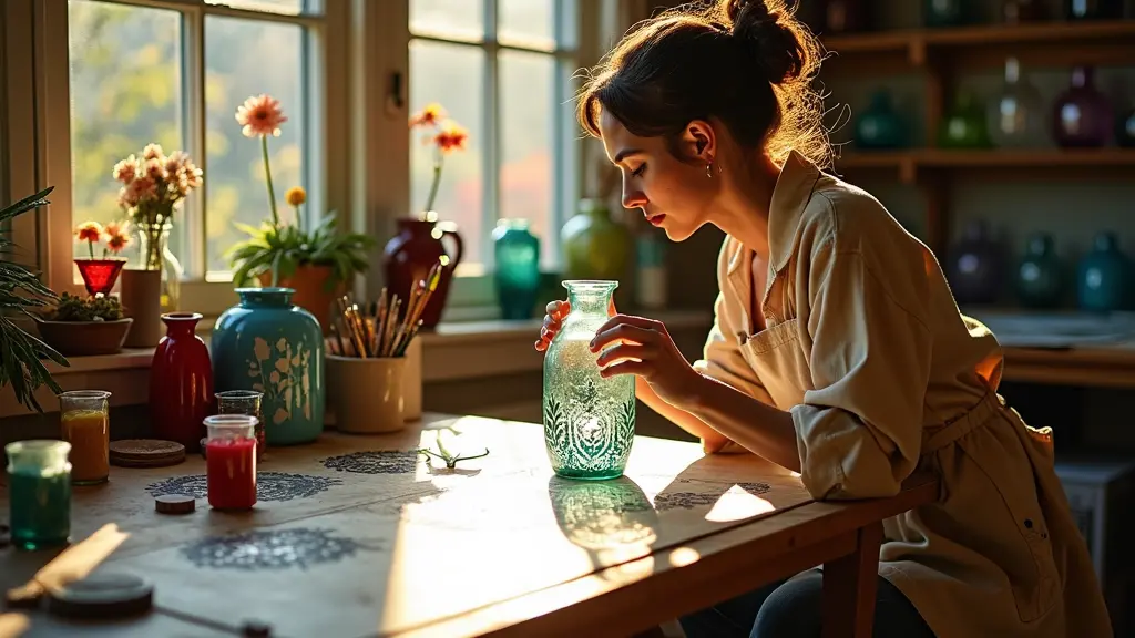 Stenciling Techniques for Glass Bring Joy and Creativity to Your Home