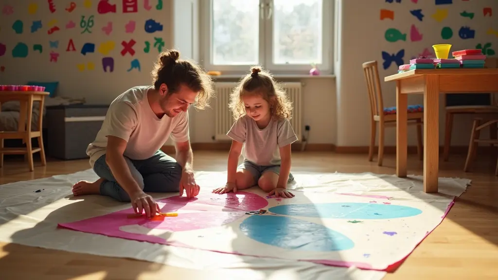 Stenciling with Kids Brings Out the Artist