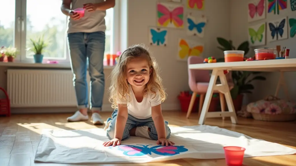 Stenciling with Kids Brings Out the Artist