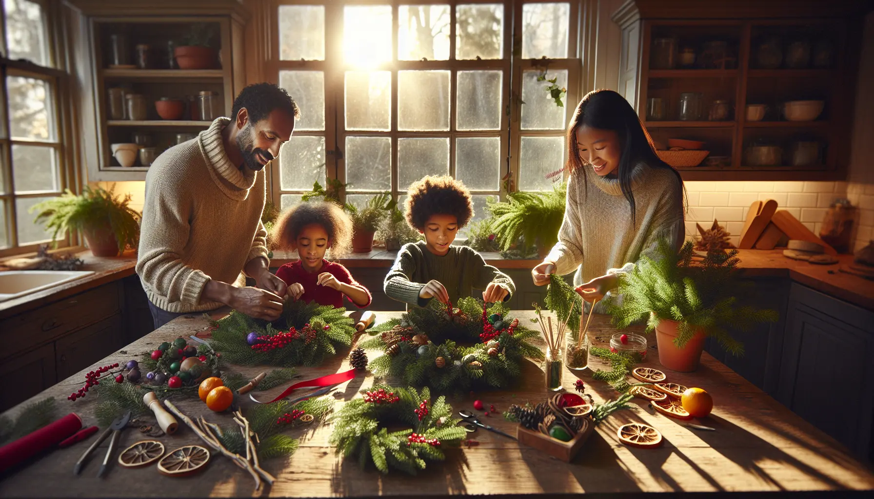 Wreath Making with Kids Teaches Joyful Creativity